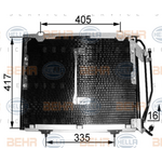 MERCEDES C W202 KLİMA RADYATÖRÜ 95-02 BSG A2028300770