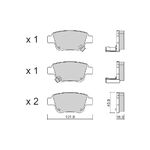 FREN BALATASI ARKA 03-08 TOYOTA AVENSIS BSG 04466-05010