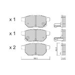 FREN BALATASI ARKA Benzin 07-12 TOYOTA COROLLA AIS BPTO-2006