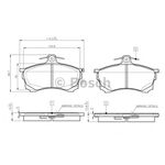 FREN BALATASI ÖN 96-98 MITSUBISHI CARISMA BSG MR249240