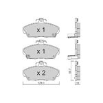 FREN BALATASI ÖN Benzin 96-00 HONDA CIVIC AIS BPHO-1000