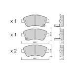 FREN BALATASI ÖN Benzin-Dizel 07-12 TOYOTA COROLLA AIS BPTO-1015