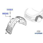 ÇAMURLUK DAVLUMBAZI ÖN SAĞ 15-18 HYUNDAI TUCSON BSG 86812D7000