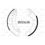 FORD ESCORT FREN BALATASI ARKA 91- VALEO 91AB 2200 L2A