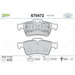 OPEL VECTRA C FREN BALATASI ARKA 02- VALEO 1605117