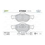 FORD FIESTA FREN BALATASI ÖN 96-08 VALEO MEYS6J 2K021 DF