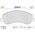 VW AMAROK FREN BALATASI ÖN 10- VALEO 2H0698151