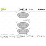 VW GOLF7 FREN BALATASI ÖN 13- VALEO 5Q0698151C