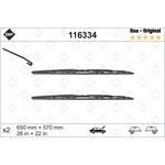 SİLECEK SÜPÜRGESİ ÖN TAKIM 96-03 BMW E39 VALEO 61619070579