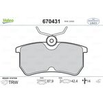 FORD FOCUS FREN BALATASI ARKA 98- VALEO 98AX 2M008 BB