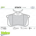 OPEL CROSSLAND X FREN BALATASI ARKA 06- VALEO 3649110