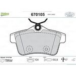 PEUGEOT 308 FREN BALATASI ARKA 07- VALEO 1608520680 / 1623180880