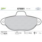 FIAT PANDA FREN BALATASI ÖN 99- VALEO 77362479