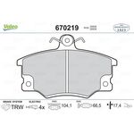 FIAT TEMPRA FREN BALATASI ÖN 91- VALEO 5892735