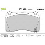 OPEL ASTRA J FREN BALATASI ÖN 09- VALEO 1605175