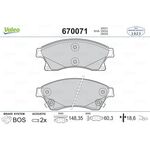 OPEL ASTRA J FREN BALATASI ÖN 10- VALEO 1605169