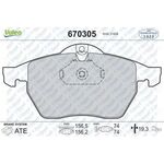 OPEL VECTRA B FREN BALATASI ÖN 96-01 VALEO 1605036