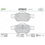 RENAULT MEGANE FREN BALATASI ÖN 06-12 VALEO 410601237R