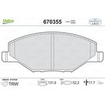 SKODA FABIA FREN BALATASI ÖN 07- VALEO 6RU698151