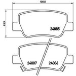 TOYOTA AVENSIS FREN BALATASI ARKA 09- SANGSIN 04466-05043