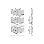 HYUNDAI SANTAFE FREN BALATASI ARKA 01- SANGSIN 583021CA00