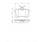 FREN BALATASI ARKA DİSK 03- RENAULT MEGANE BOSCH 7701207695