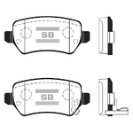 OPEL ASTRA H FREN BALATASI ARKA 04- SANGSIN 1605995