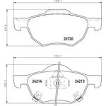 HONDA ACCORD FREN BALATASI ÖN 03-07 SANGSIN 45022-SEA-E01