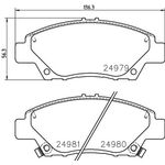 HONDA JAZZ FREN BALATASI ÖN 09- SANGSIN 45022-TF0-G00