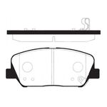 HYUNDAI i30 FREN BALATASI ÖN 12- SANGSIN 581012MA00