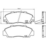HONDA ACCORD FREN BALATASI ÖN 96-97 SANGSIN 45022-SN7-G50