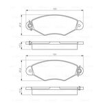 FREN BALATASI ÖN 97-08 RENAULT KANGOO BOSCH 7701208142