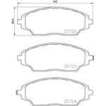 CHEVROLET AVEO FREN BALATASI ÖN 12- SANGSIN ​95231012​