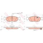 PEUGEOT 306 FREN BALATASI ÖN 96- TRW 425450