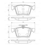 FREN BALATASI ARKA 13- VW GOLF7 BOSCH 8V0698451