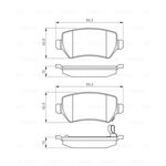 FREN BALATASI ARKA DISK 04- OPEL ASTRA H BOSCH 1605995