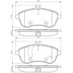 FREN BALATASI ÖN 07-13. MERCEDES W204 BOSCH A0074205520