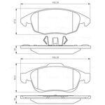 FREN BALATASI ÖN 07- PEUGEOT PARTNER TEPEE BOSCH 1647862480