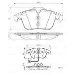 AUDI A4 FREN BALATASI ÖN 08- BOSCH 8K0698151A