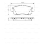 FREN BALATASI ÖN 08- FORD FIESTA BOSCH ME8V5J2K021AB