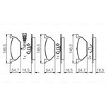 FREN BALATASI ÖN 97- VW GOLF4 BOSCH 1J0698151F