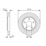 FREN DİSKİ ÖN 11- FIAT FREEMONT BOSCH K04721995AA