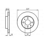 FREN DİSKİ ÖN 95-00 NISSAN ALMERA BOSCH 402060M802