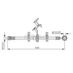 FREN HORTUMU ÖN 1998-2004 MERCEDES W163 BOSCH A1634202048