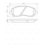 CHRYSLER SEBRING FREN BALATASI ÖN 07- BOSCH 5191229AA