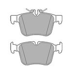 MERCEDES C W205 FREN BALATASI ARKA 2013- DELPHI A0004203602