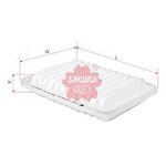 TOYOTA COROLLA HAVA FİLTRESİ 07- SAKURA 1780121050