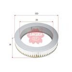 SUZUKI ALTO HAVA FİLTRESİ 94-98 SAKURA 13780M78110