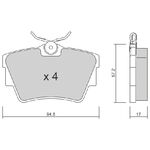 RENULT TRAFIC FREN BALATASI ARKA 01- BM AISIN 7701054772