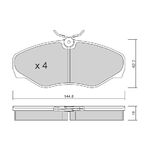 RENULT TRAFIC FREN BALATASI ÖN 01- BM AISIN 7701050914